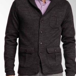 Mens New With Tag, Rib Collard Cardigan